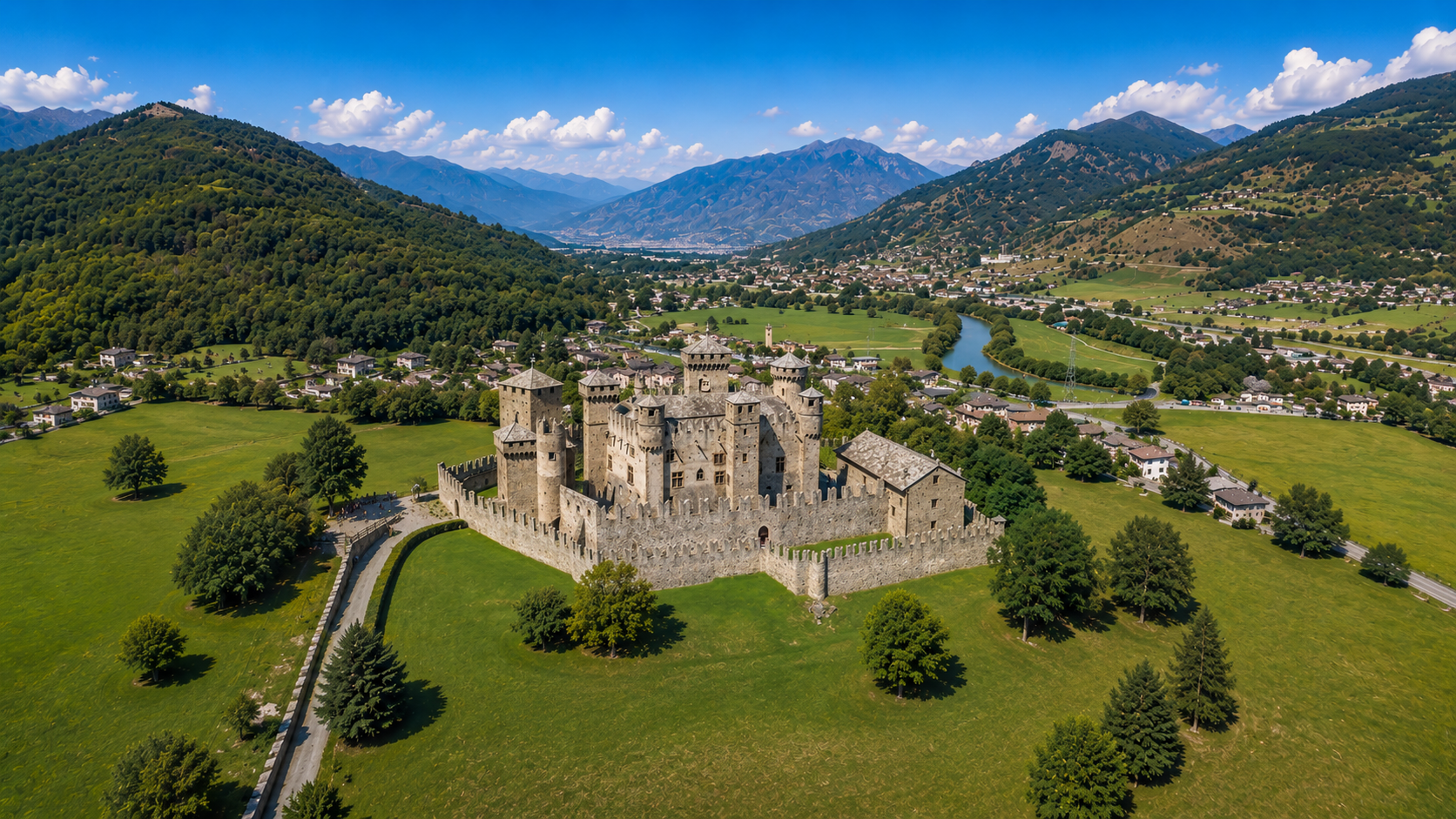 Castles and villages in the central valley
